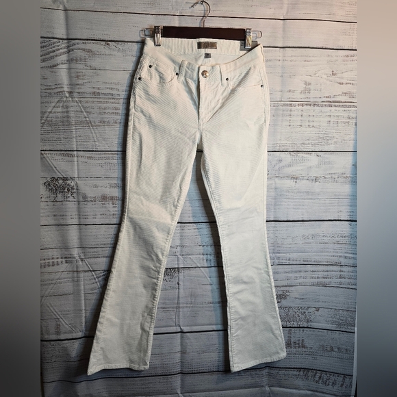 Kut from the Kloth Denim - New Kut From The Cloth Karen Baby Bootcut White Corduroy Womans Pants Size 0P
